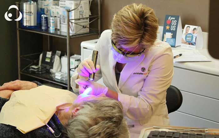 Doctor treating the patient